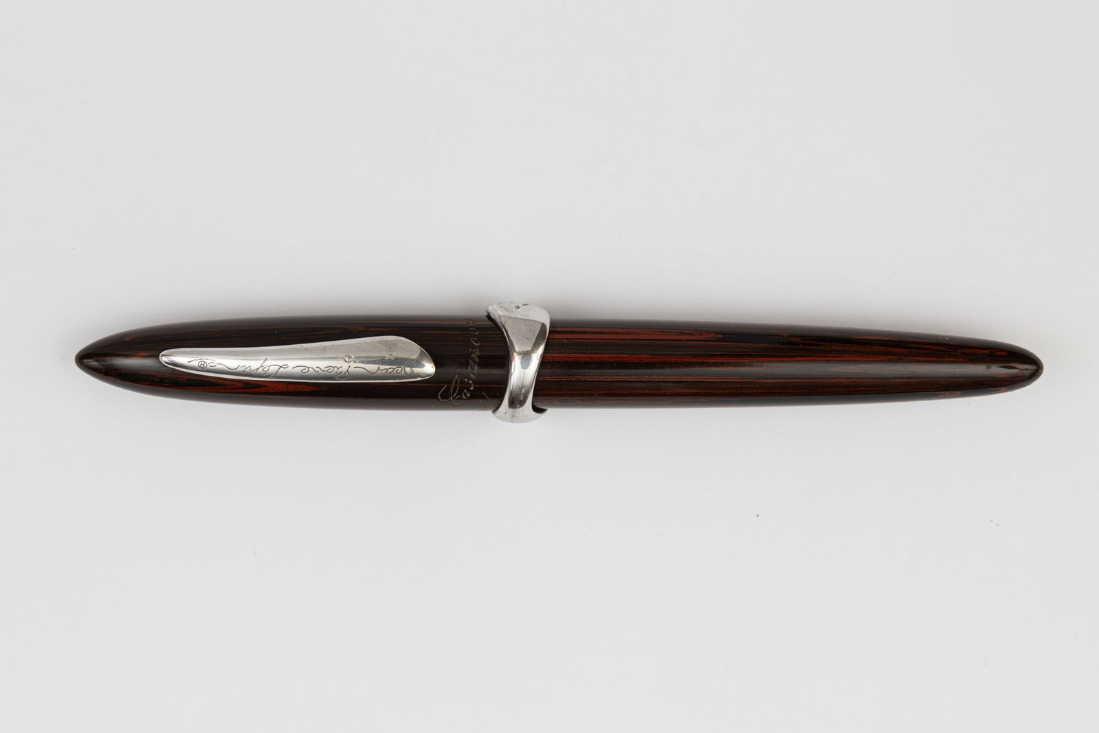 Jean Pierre Lapine Casanova Red Mottled LE Fountain Pen, 18K Nib (1 of 3)