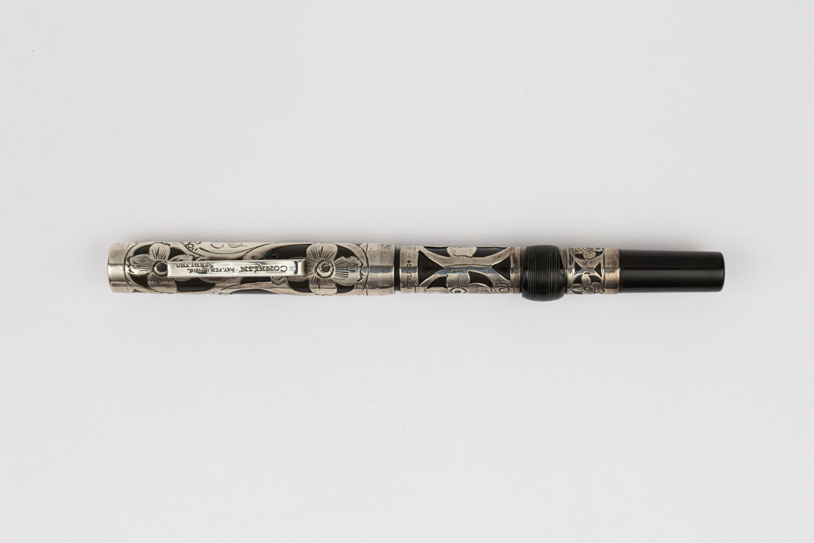 Conklin Crescent Filler 310 Sterling Silver Filigree Fountain Pen (1 of 3)