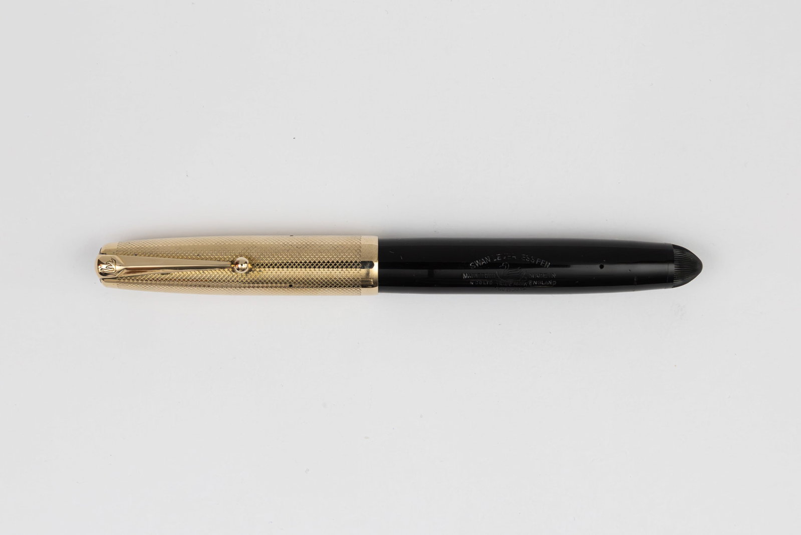 Mabie Todd Swan Gold Filled Cap Leverless 4 Fountain Pen (1 of 3)