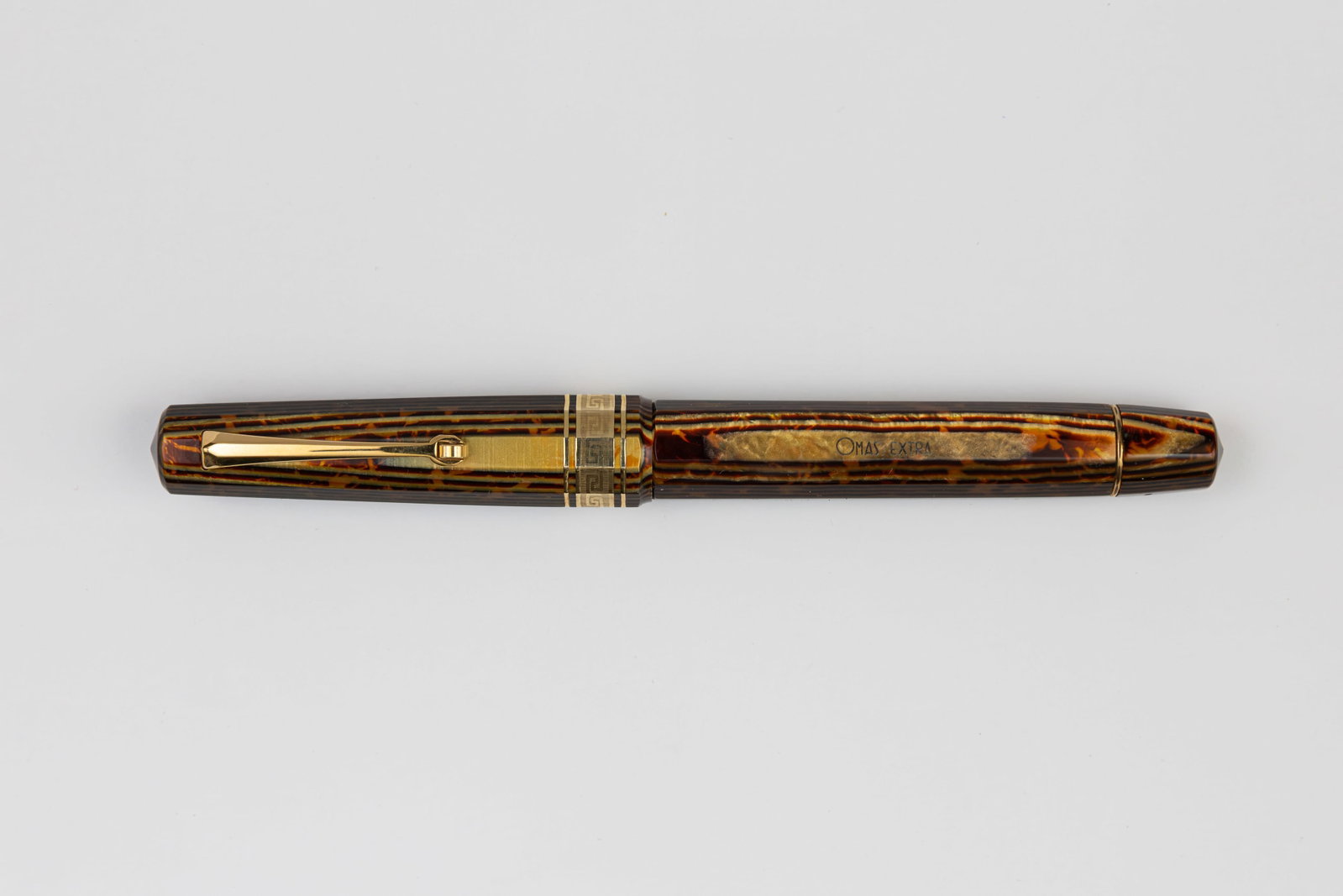 Omas Paragon Arco Bronze Celluloid Fountain Pen, Boxed (1 of 4)