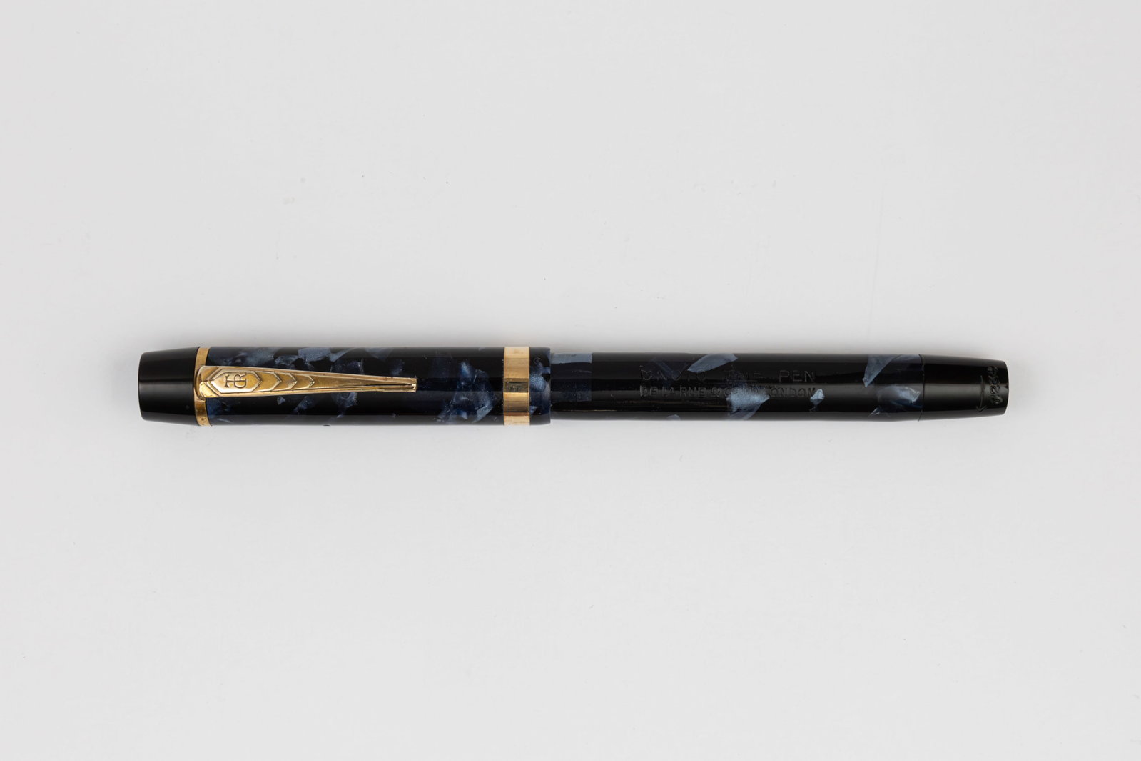Onoto De La Rue 5234 Blue Marble Fountain Pen (1 of 3)