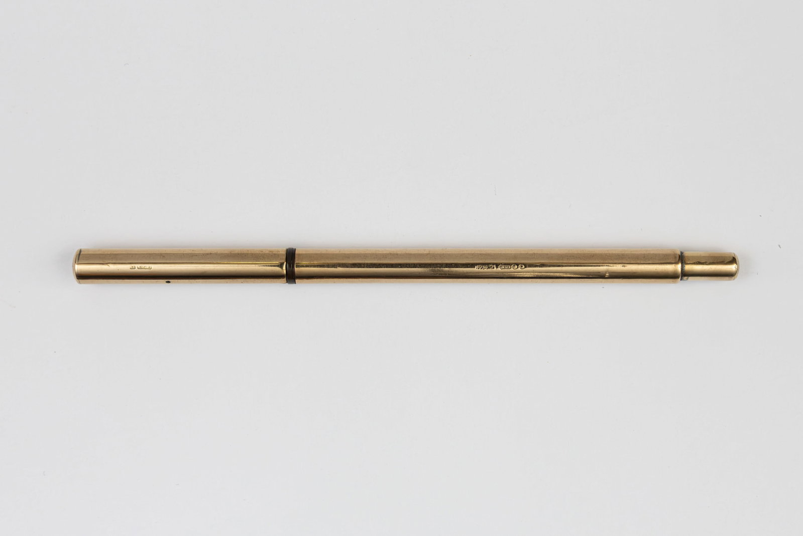 Waterman 502 Solid 9K Gold Overlay Fountain Pen, Flexible Nib (1 of 3)