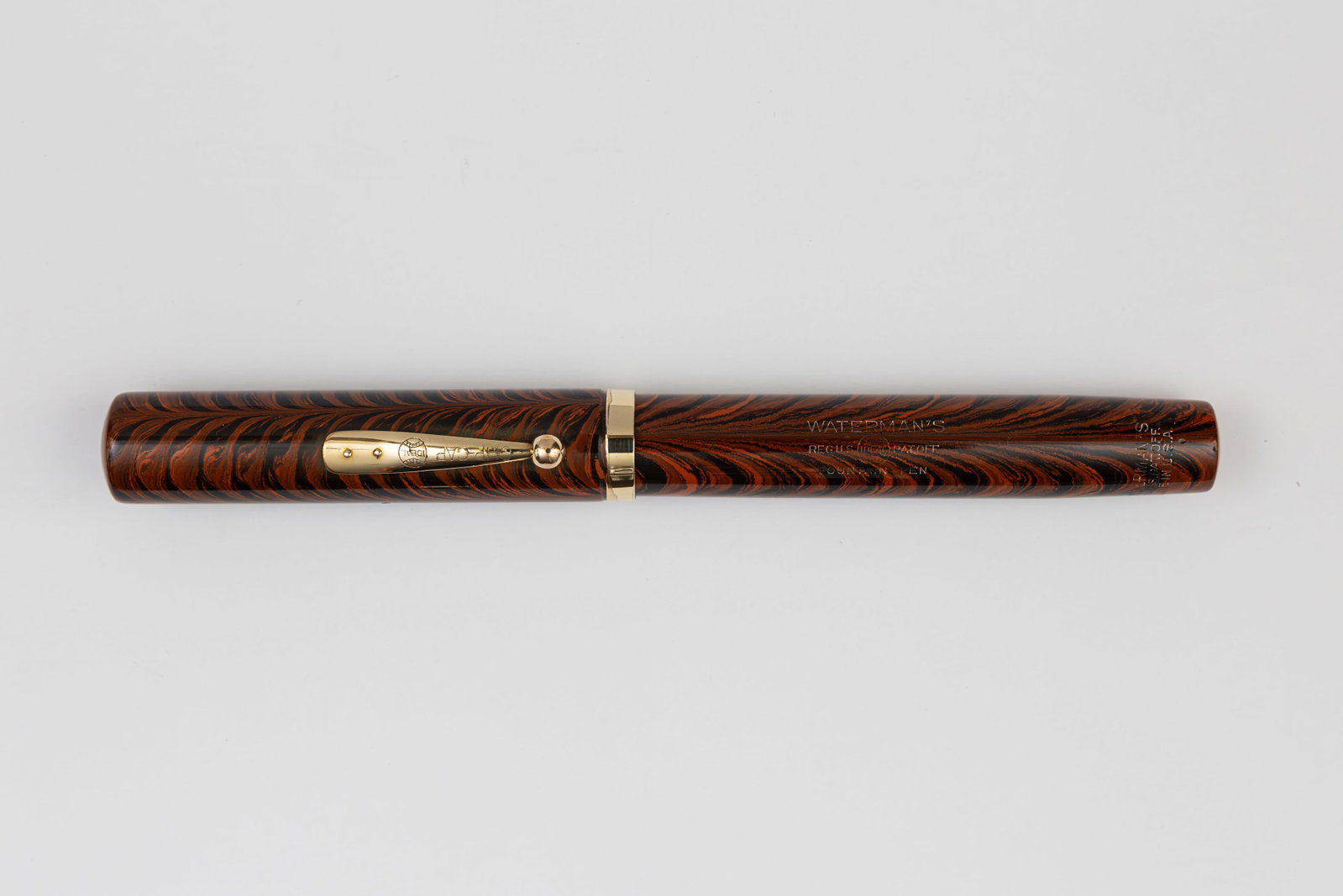 Waterman 58 Red Ripple Ideal Fountain Pen (1 of 3)