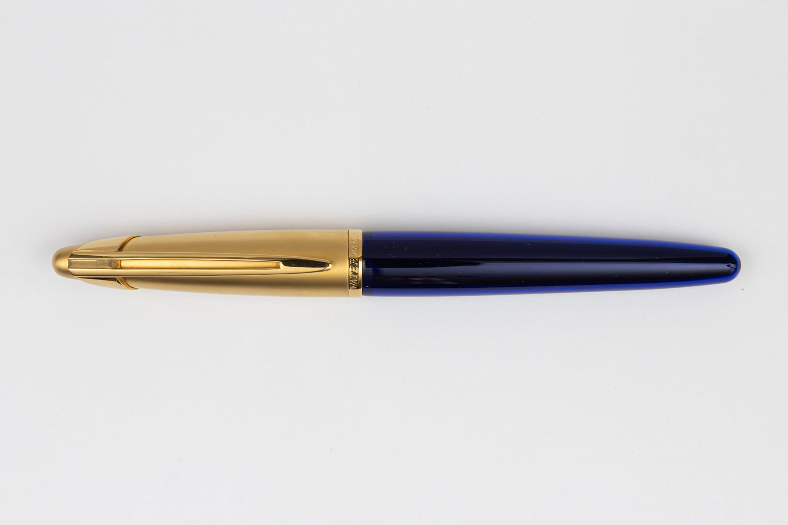 Waterman Edson Sapphire Blue Fountain Pen, Boxed (1 of 5)