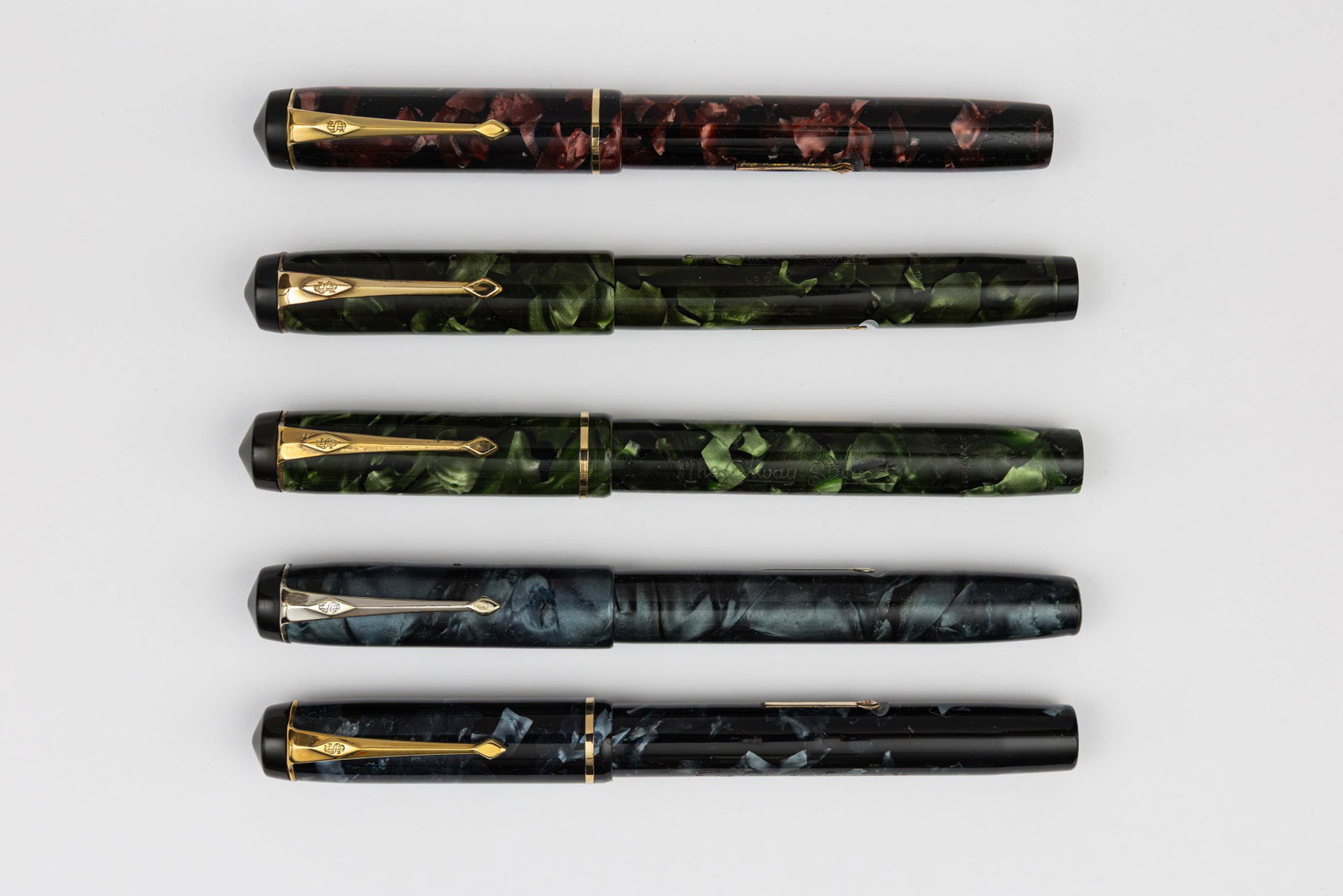 Conway Stewart Marbleized 226, 286 Fountain Pens (5) (1 of 3)