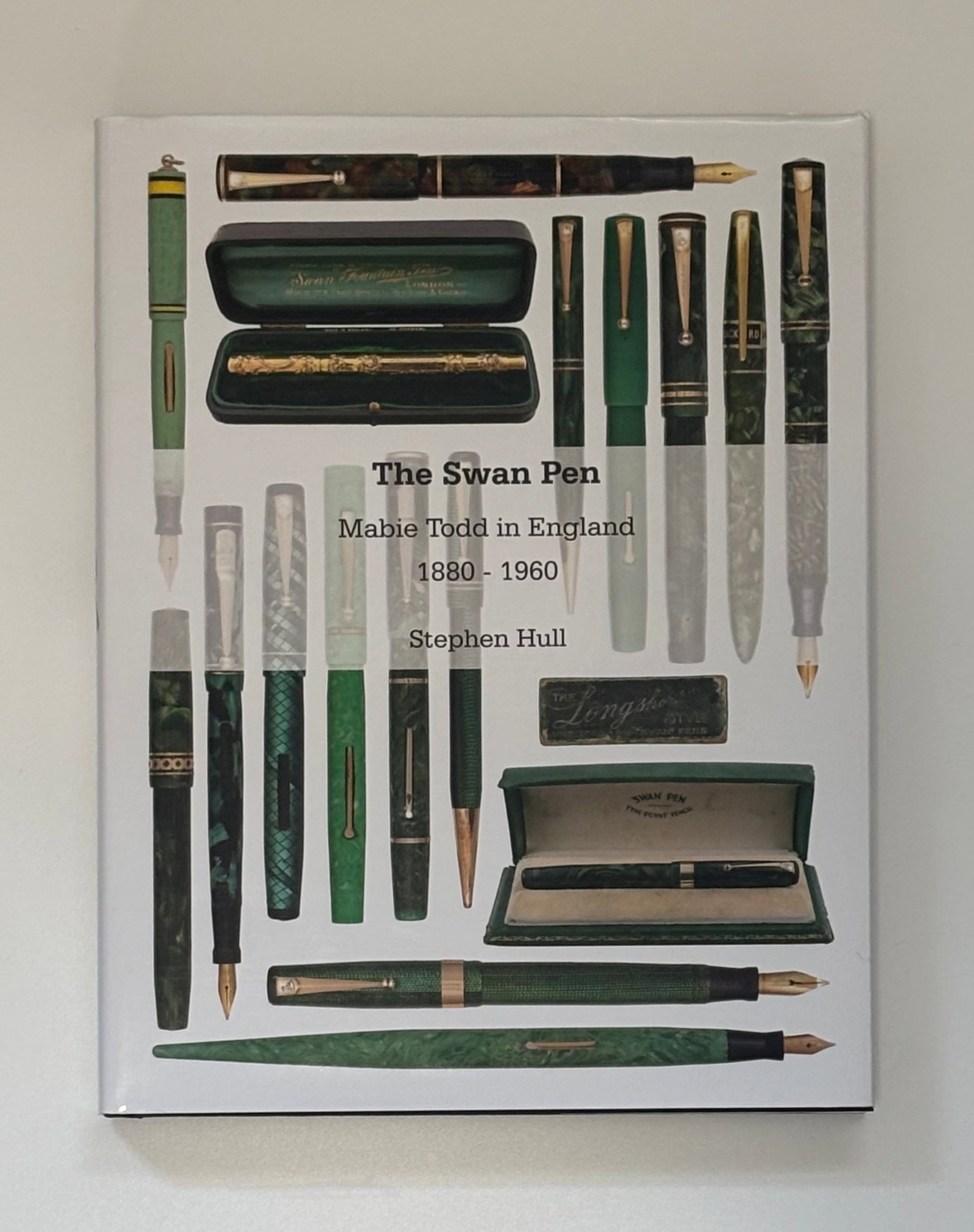 The Swan Pen, Mabie Todd in England Fountain Pens Book by S Hull: The Swan Pen, Mabie Todd in England: 1880-1960 by Stephen Hull. Hardcover with dust jacket and sleeve, limited edition of 72 (62/72) signed by the author. 384 pages showing the full history of the com