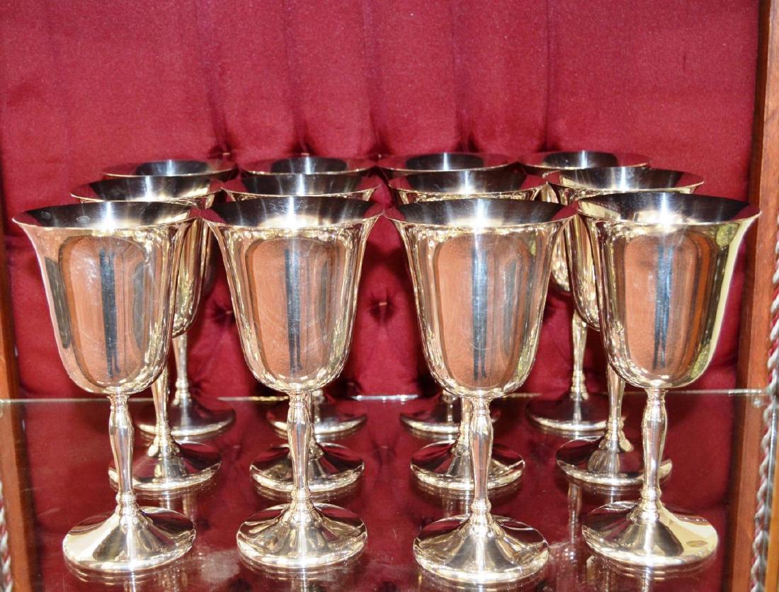 12 Silver Plate Goblets The Sheffield Silver Co (1 of 2)