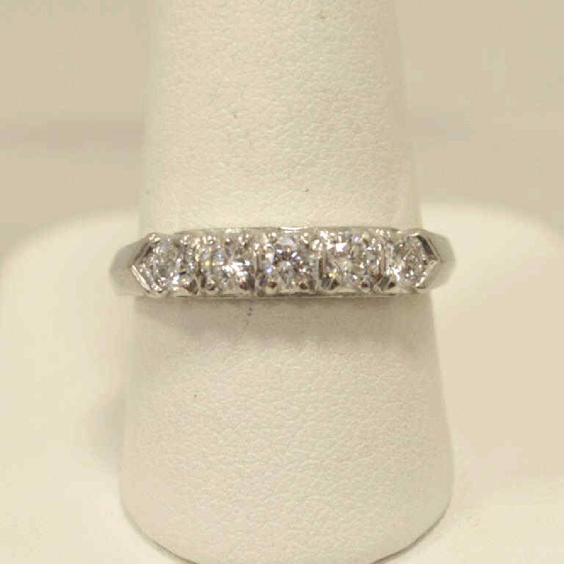 Platinum diamond wedding band (1 of 5)