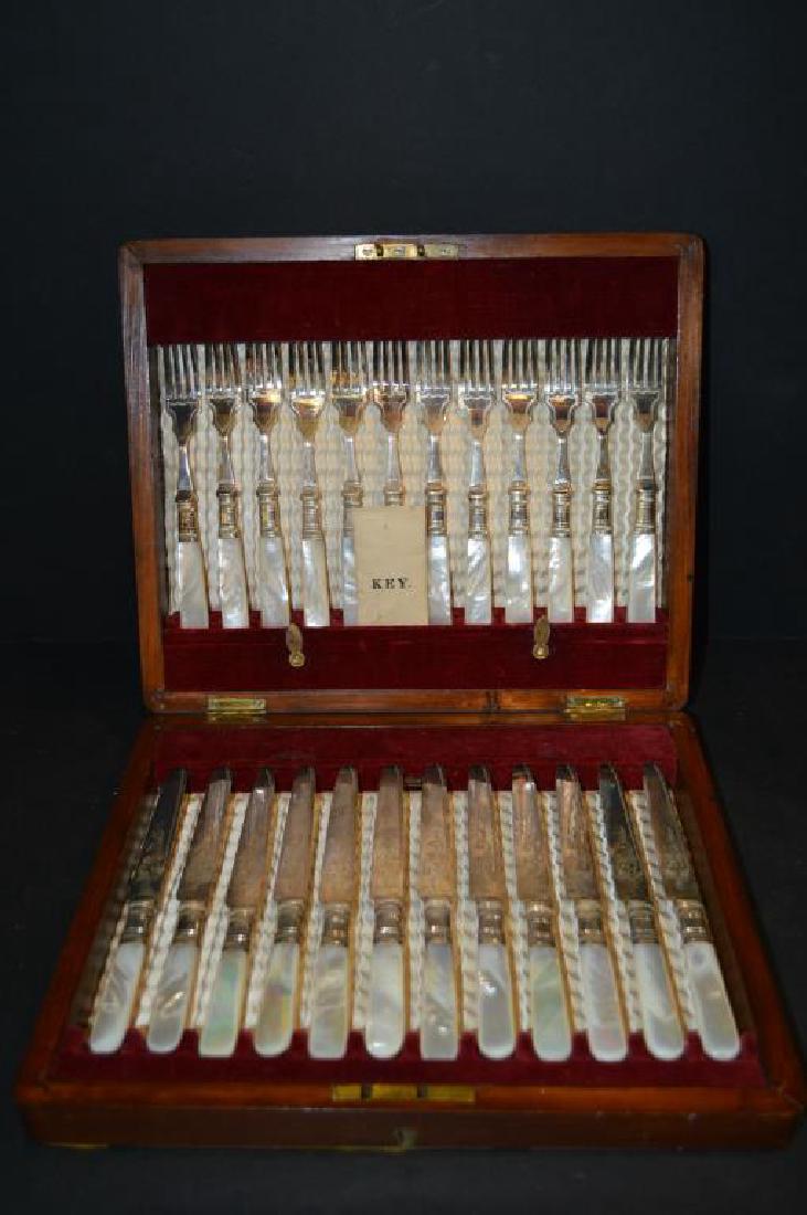 Antique Forks & Knives Fish Set (1 of 2)