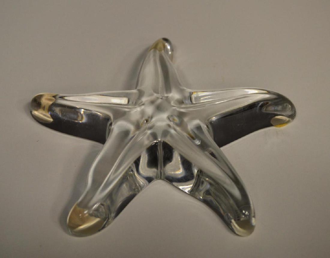 Baccarat starfish. Glass piece. Made in France. (1 of 3)