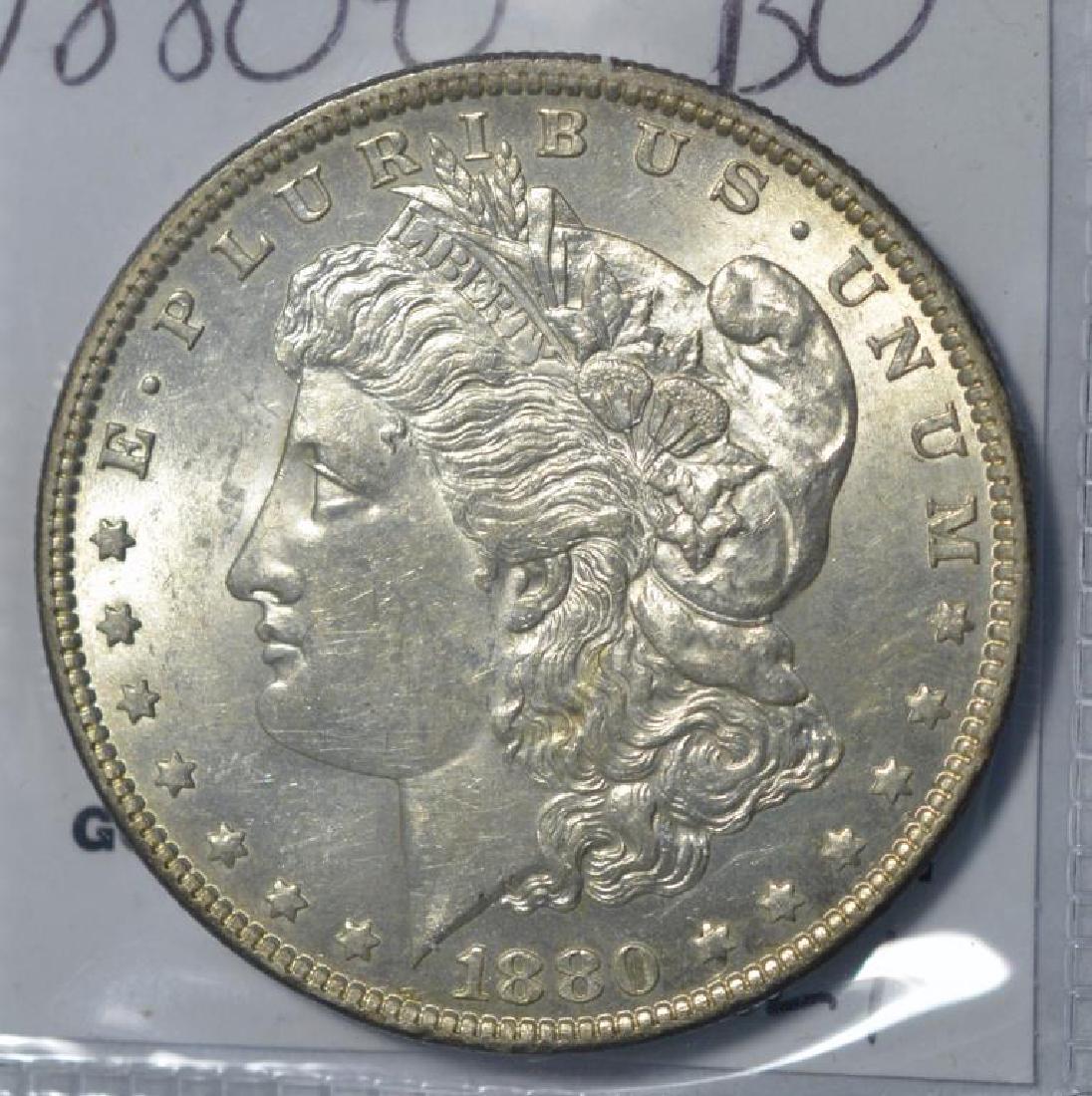 1880-O Morgan Silver Dollar BU (1 of 3)