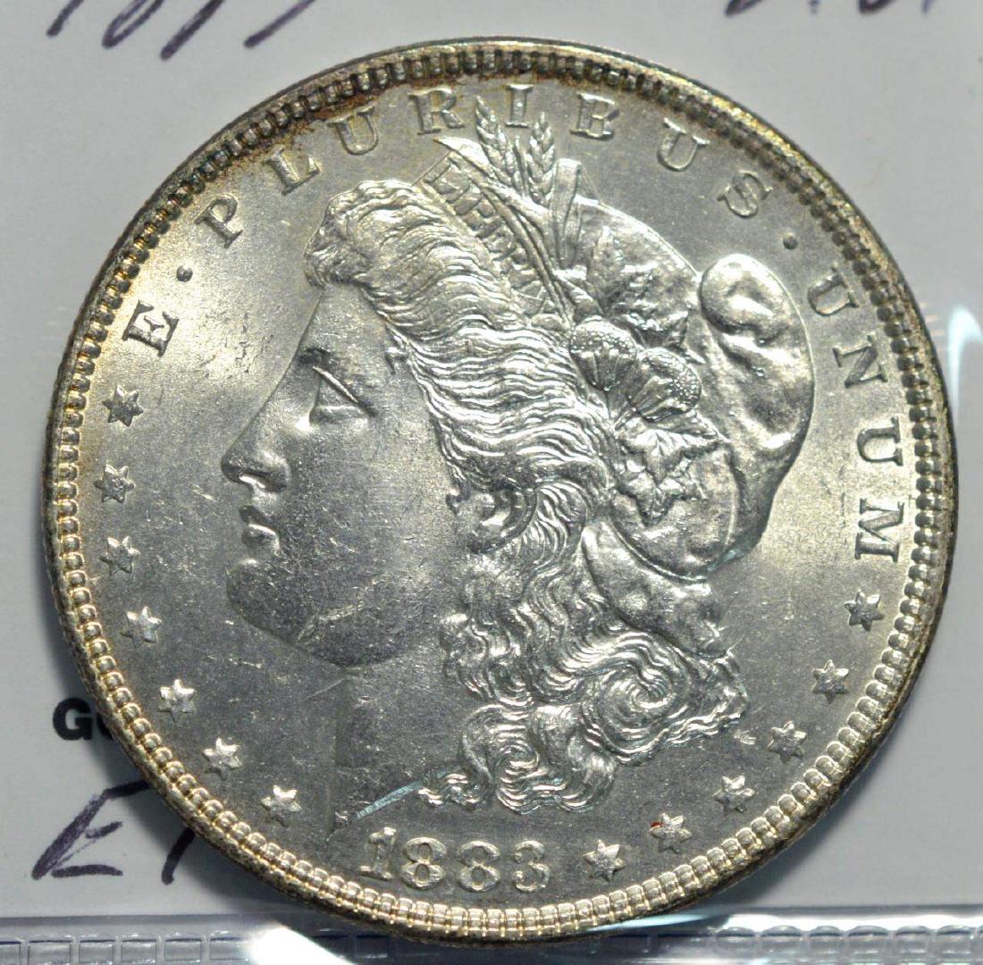 1883 Morgan Silver Dollar BU (1 of 3)