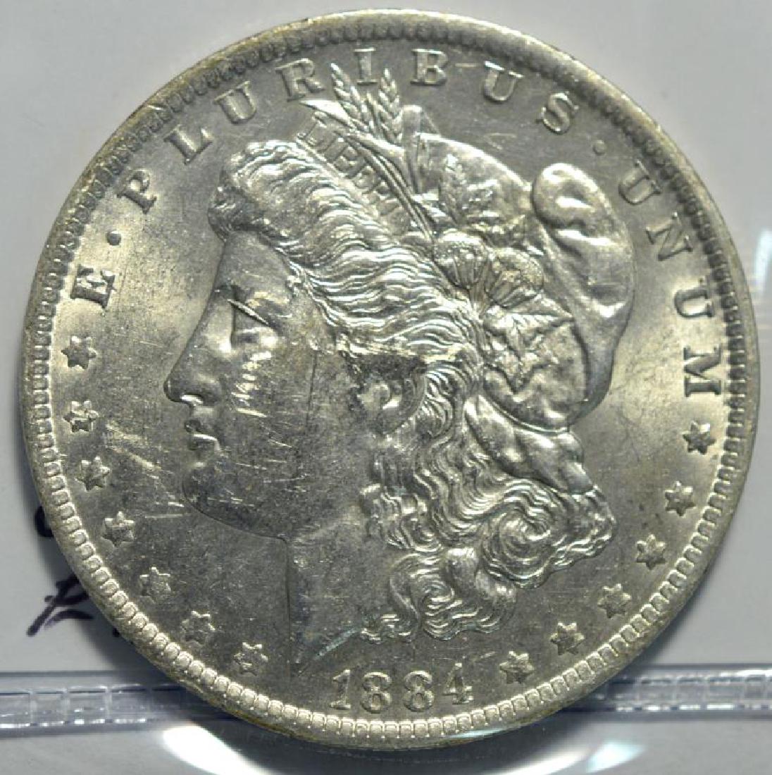 1884-O Morgan Silver Dollar BU (1 of 3)