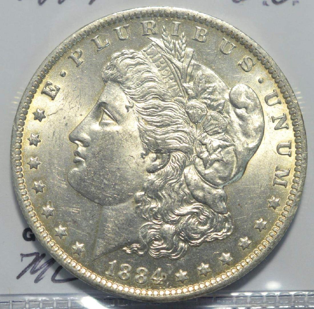 1884-O Morgan Silver Dollar BU (1 of 3)