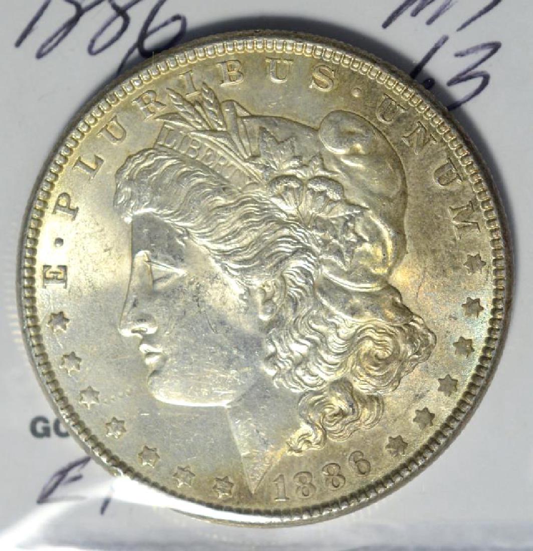 1886 Morgan Silver Dollar MS 63 (1 of 3)