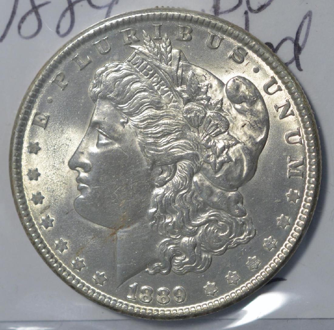 1889 Morgan Silver Dollar BU Polished (1 of 3)