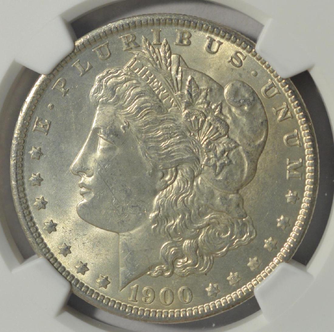 1900 Morgan Silver Dollar NGC MS 63 (1 of 3)
