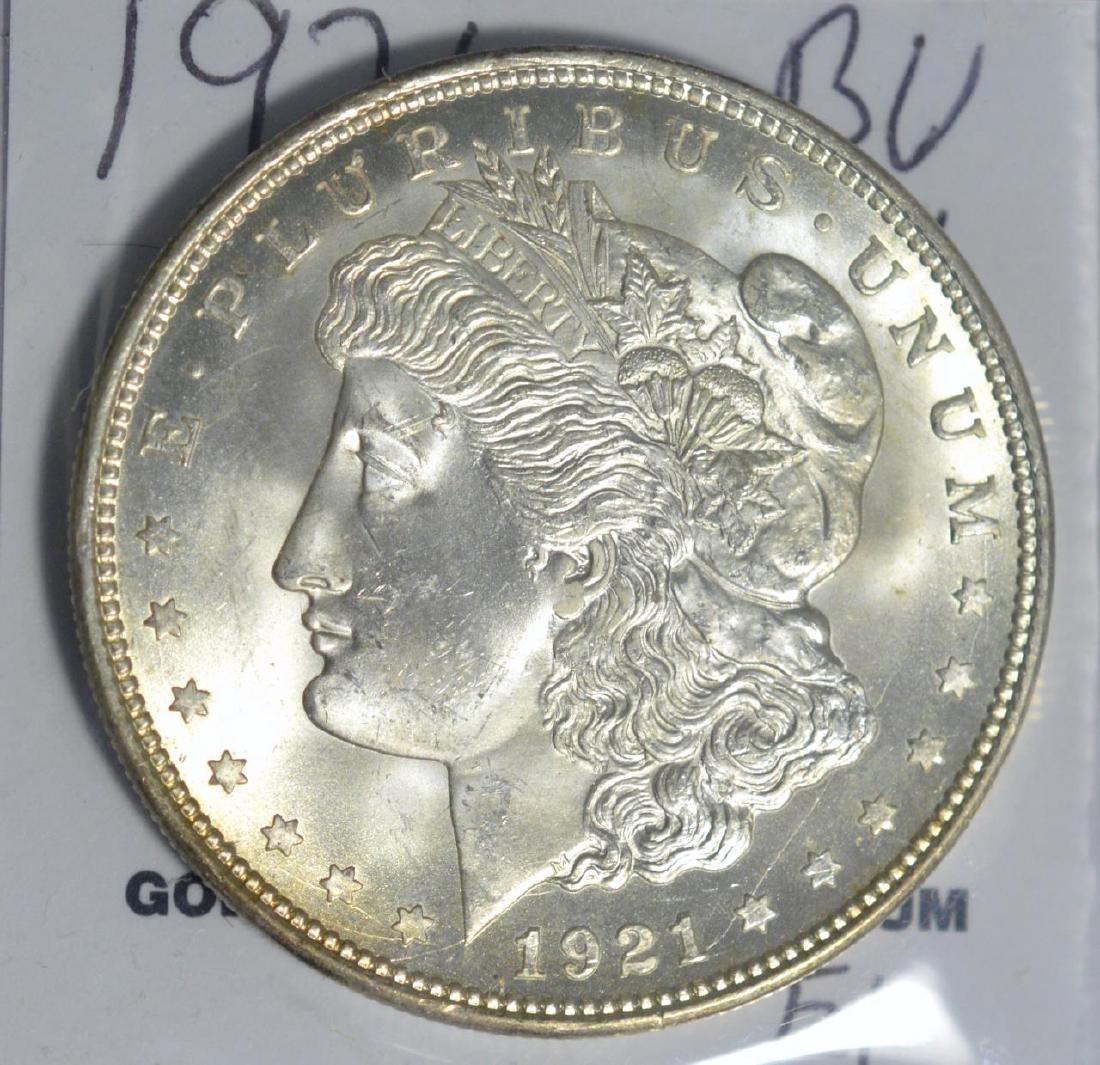 1921 Morgan Silver Dollar BU (1 of 3)