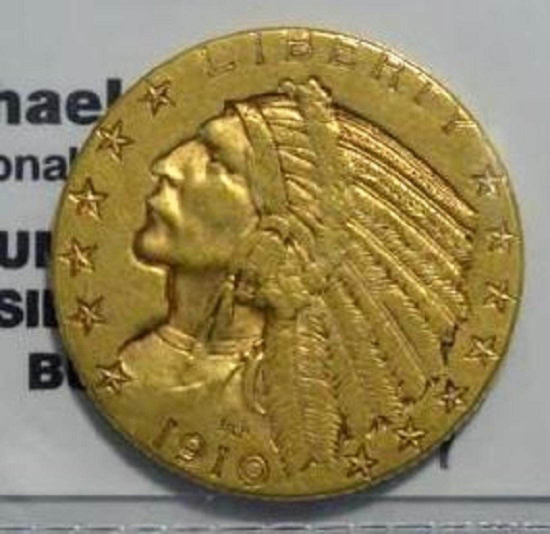 1910 $5 Indian Head Gold Half Eagle XF (1 of 3)