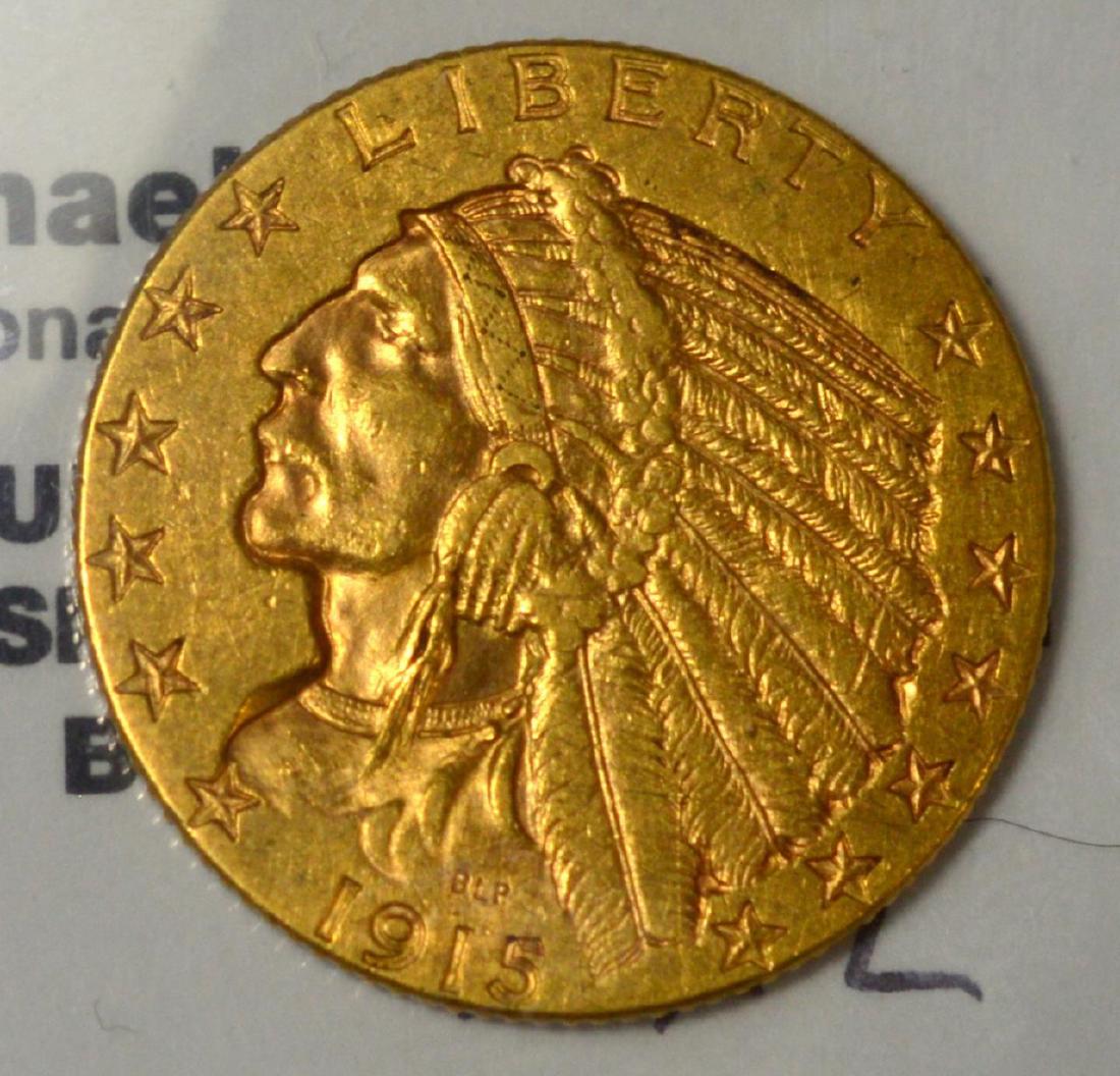 1915 $5 Indian Head Gold Half Eagle XF (1 of 3)