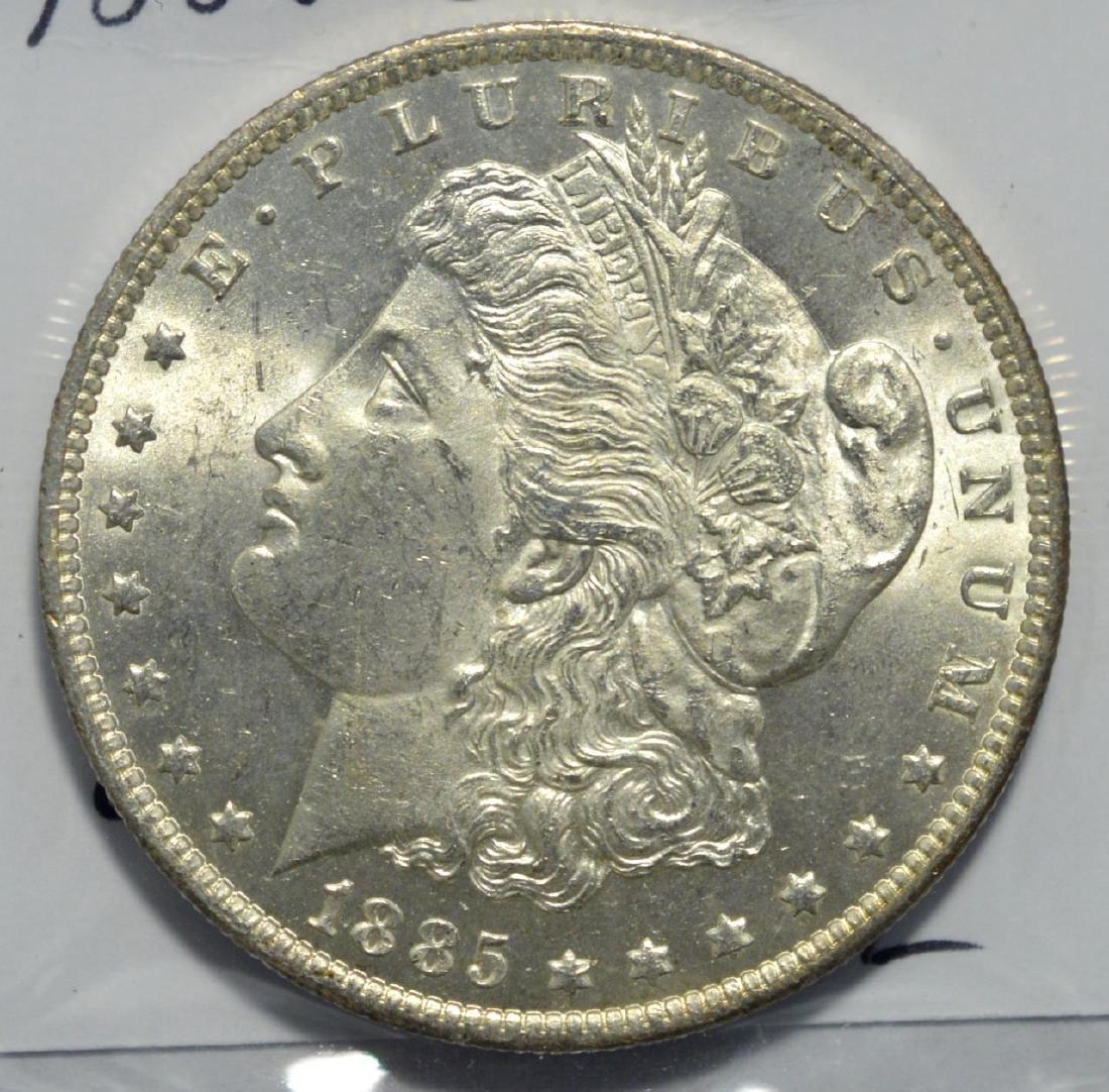 1885-O Morgan Silver Dollar BU (1 of 3)