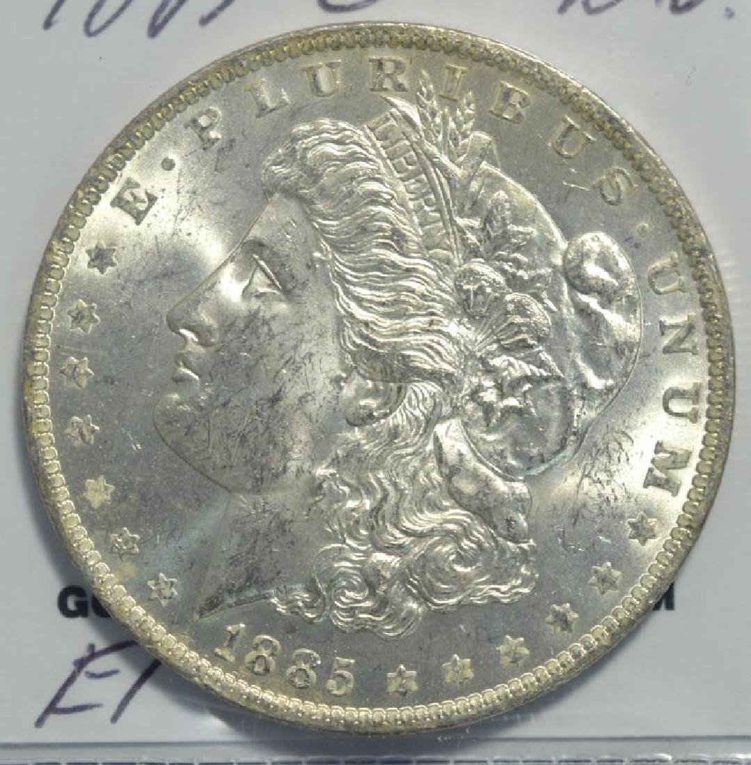 1885-O Morgan Silver Dollar BU (1 of 3)