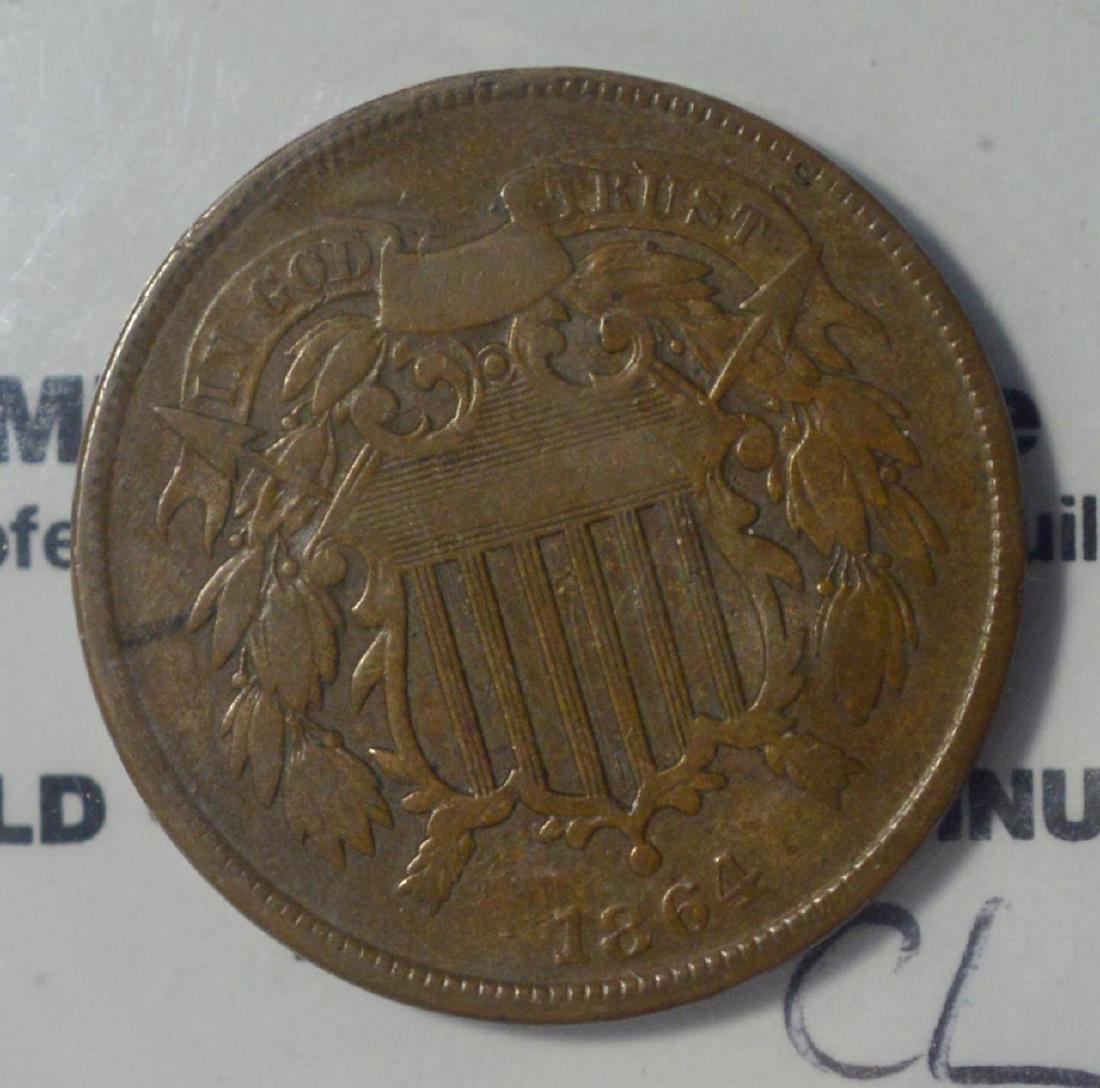 1864 Two Cent Piece VF (1 of 3)