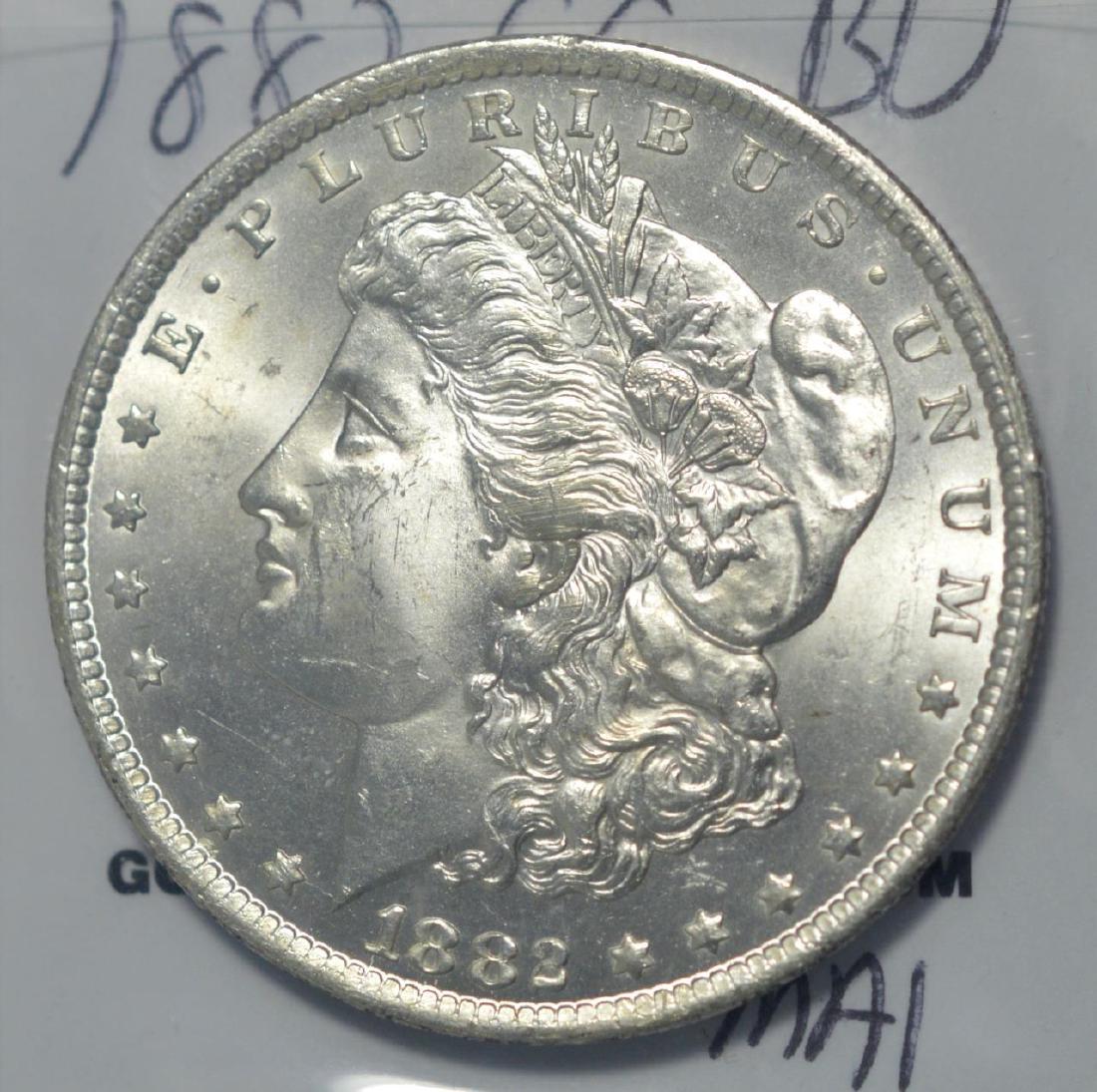 1882-CC Morgan Silver Dollar BU (1 of 3)