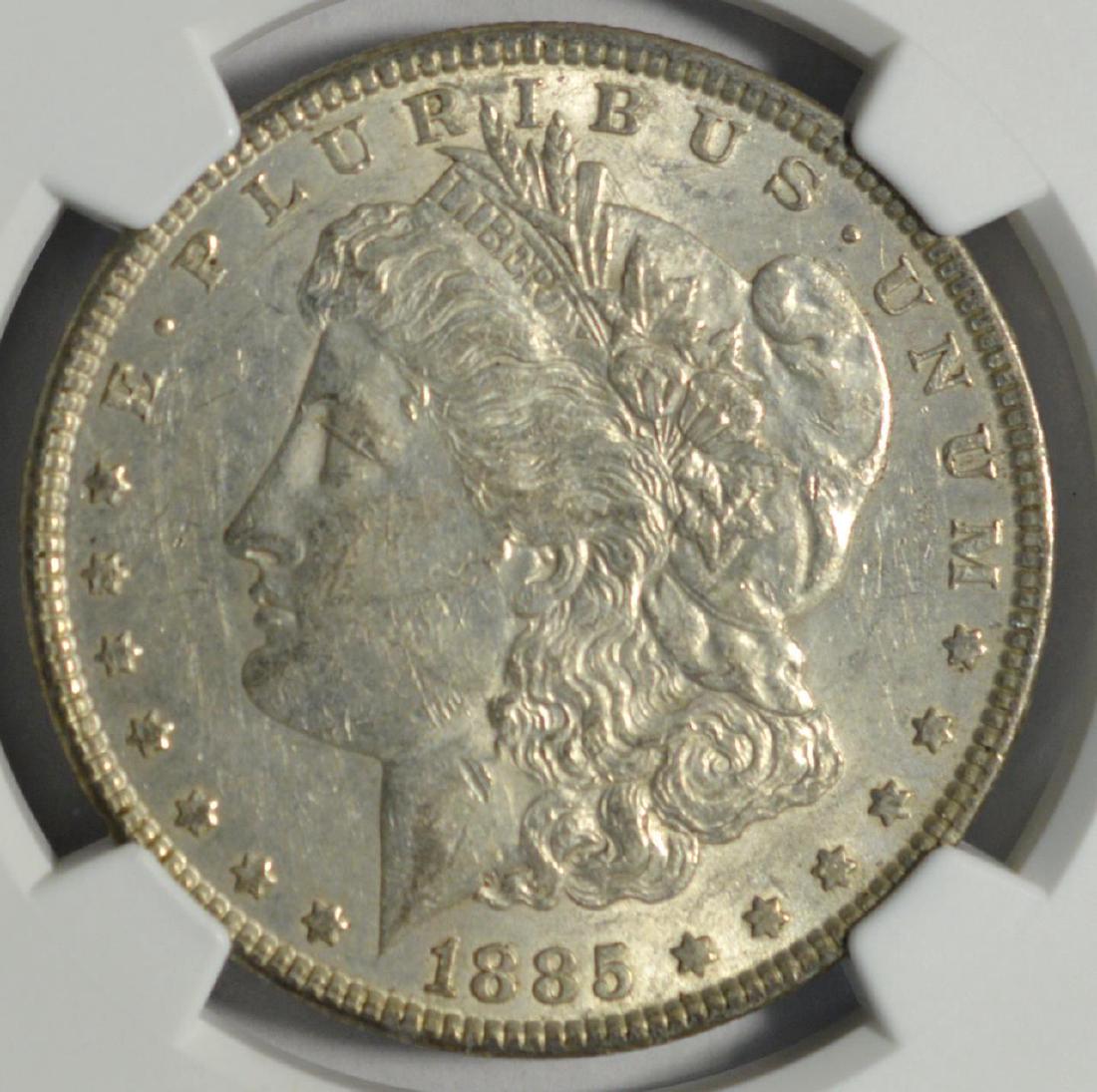 1885 Morgan Silver Dollar NGC AU 53 (1 of 3)