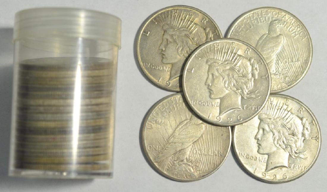 1926 Peace Silver Dollar 20 pc. VG-XF+ Roll - Nice (1 of 1)
