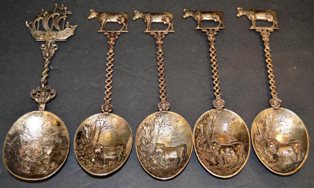 Lot of 800 Silver Ornate Collector Spoons (1 of 11)