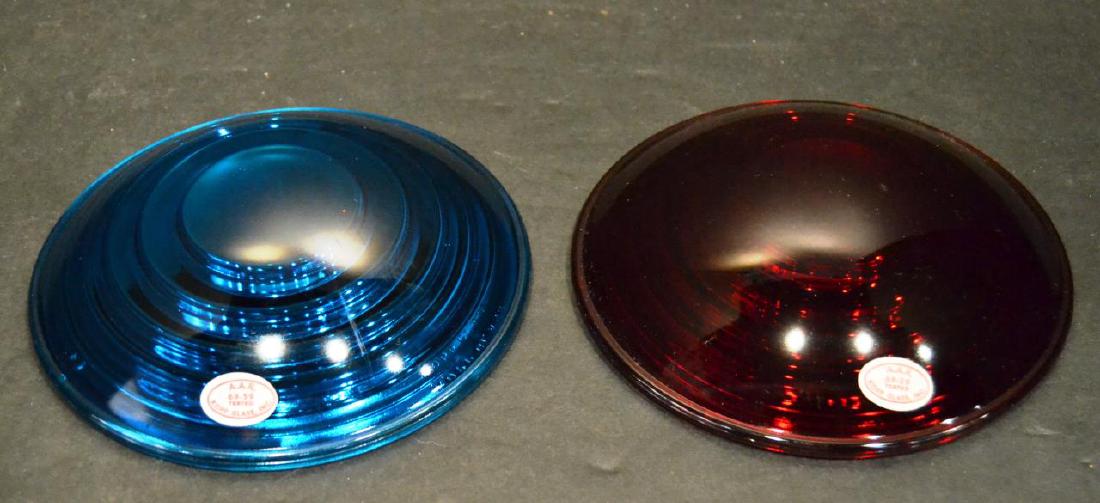 2 Vintage Kopp Railroad Signal Lantern Lamp Lens (1 of 4)