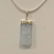 Sterling silver aquamarine crystal pendant - 2