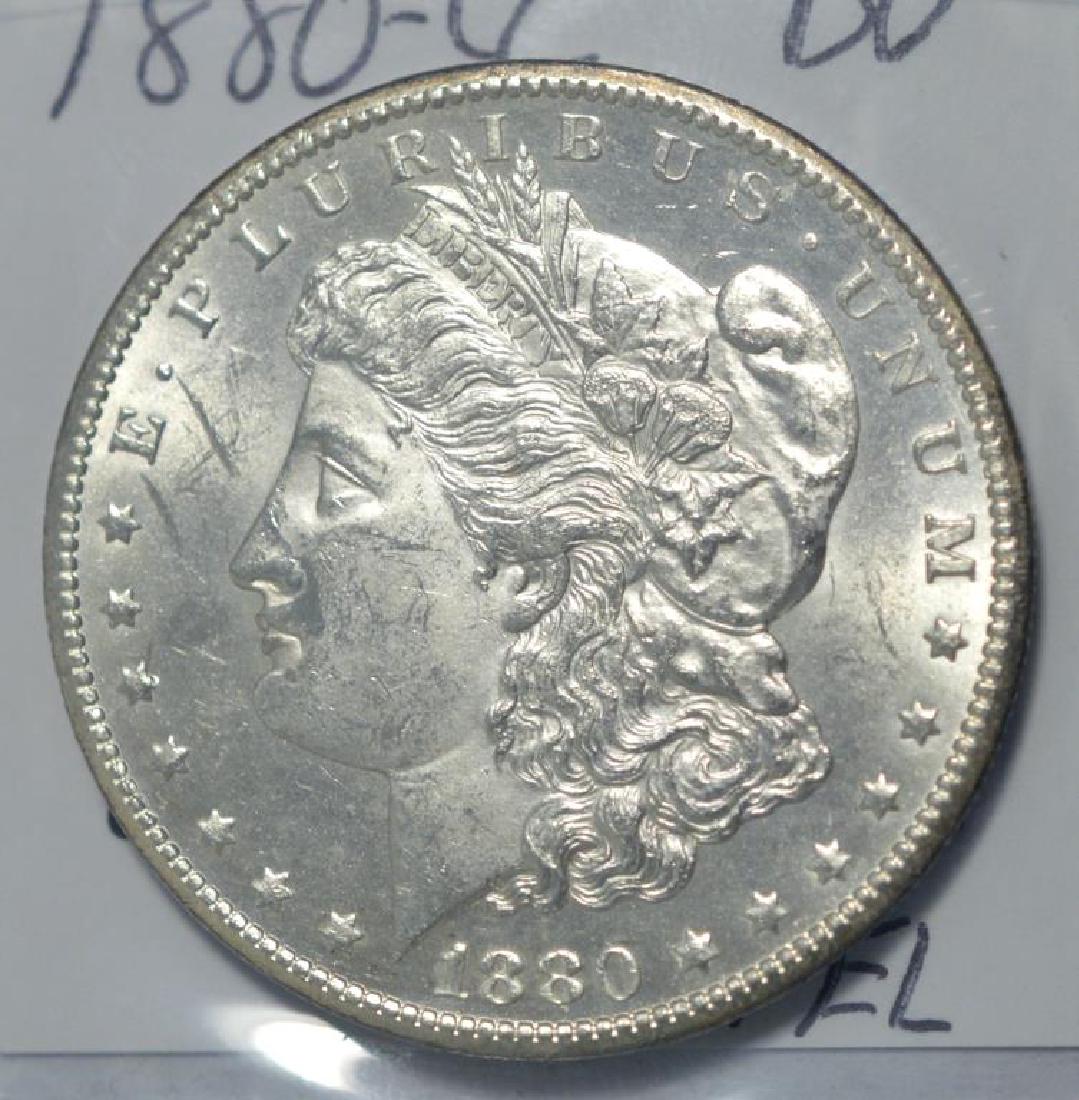 1880-CC Morgan Silver Dollar BU (1 of 3)