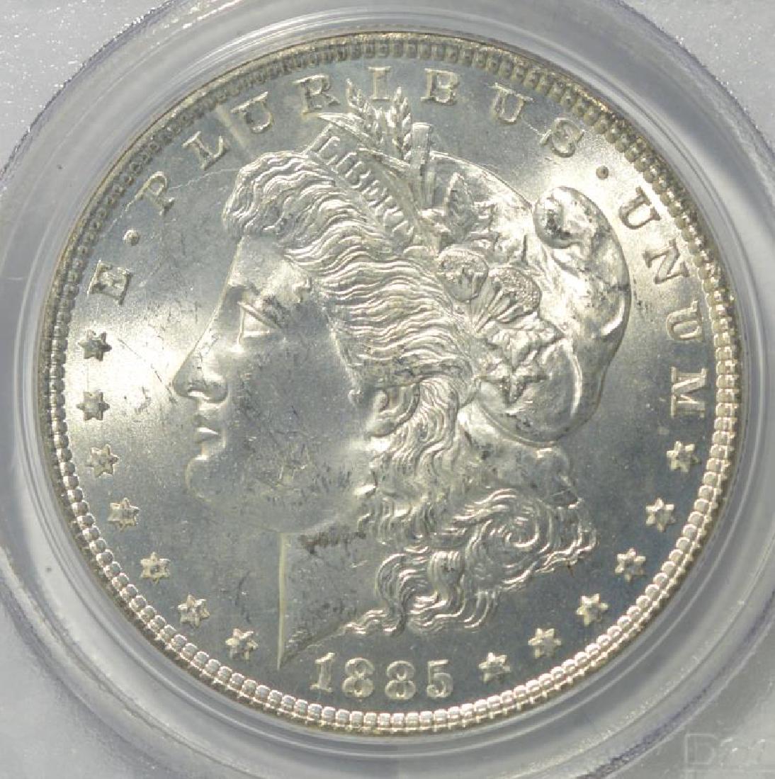 1885 Morgan Silver Dollar PCGS MS64 Old Holder (1 of 3)