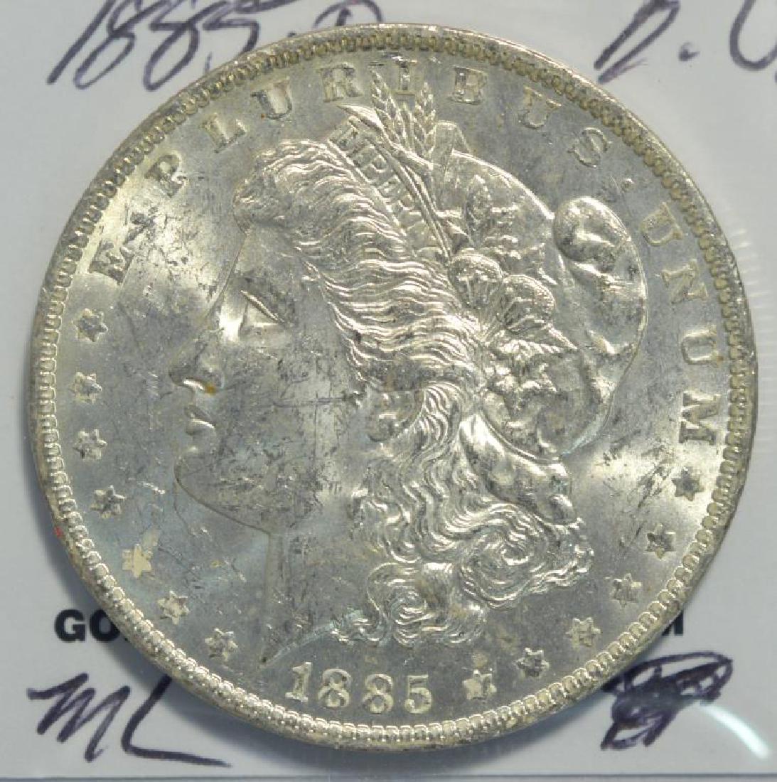 1885-O Morgan Silver Dollar BU (1 of 3)