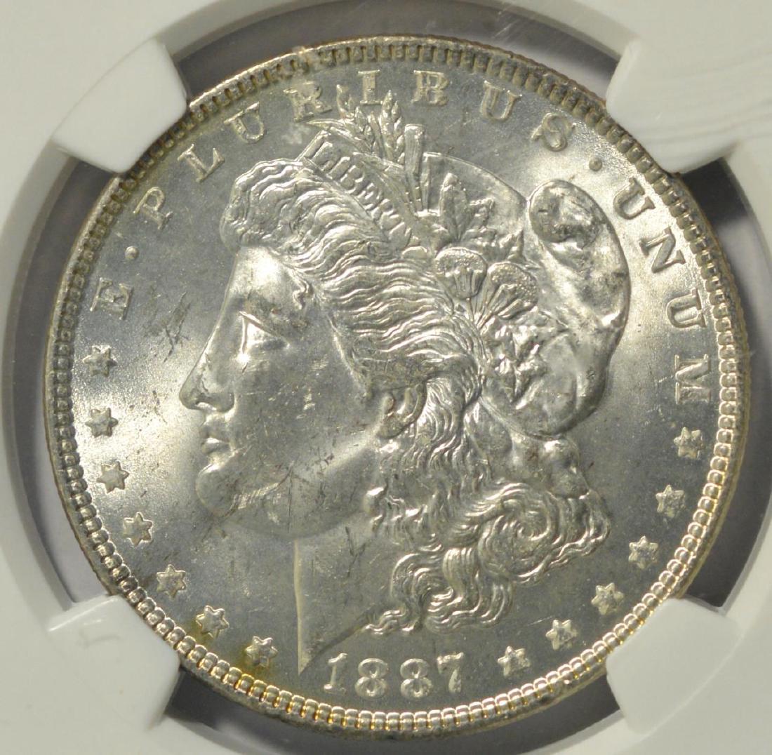 1887 Morgan Silver Dollar NGC MS 63 (1 of 3)