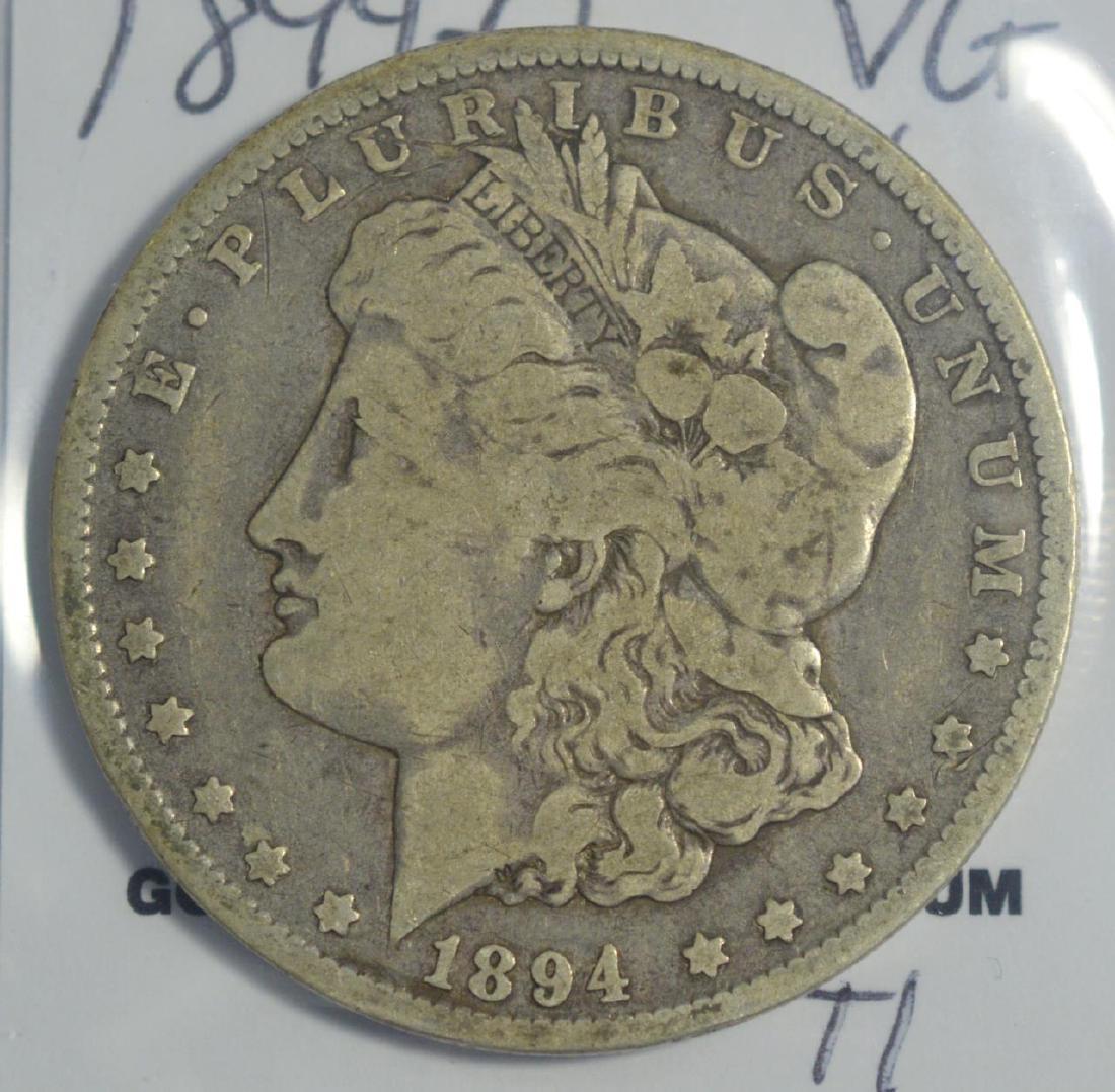 1894-O Morgan Silver Dollar VG Small Stain (1 of 3)