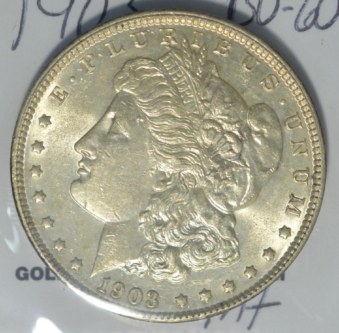 1903 Morgan Silver Dollar BU 60 (1 of 3)