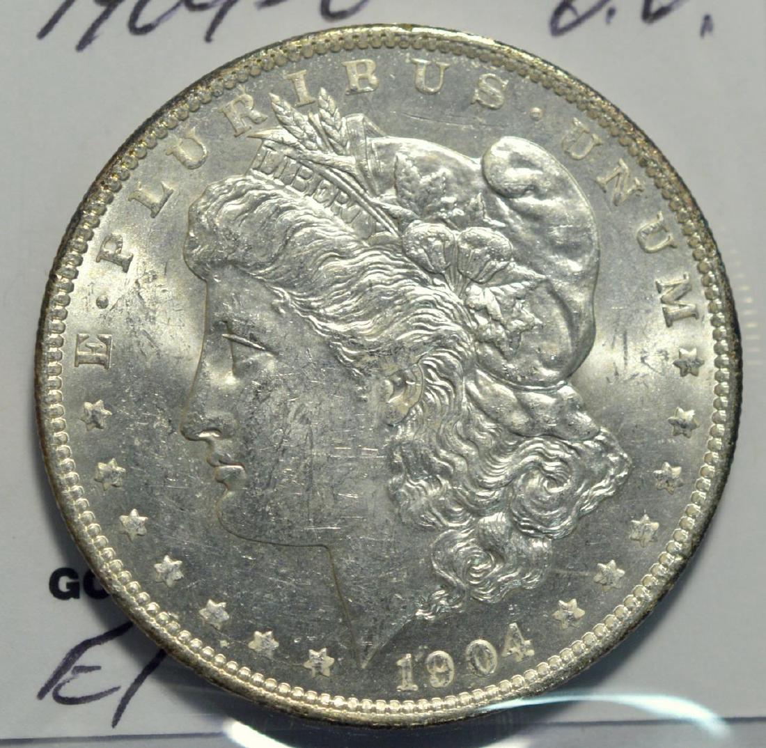 1904-O Morgan Silver Dollar BU (1 of 3)