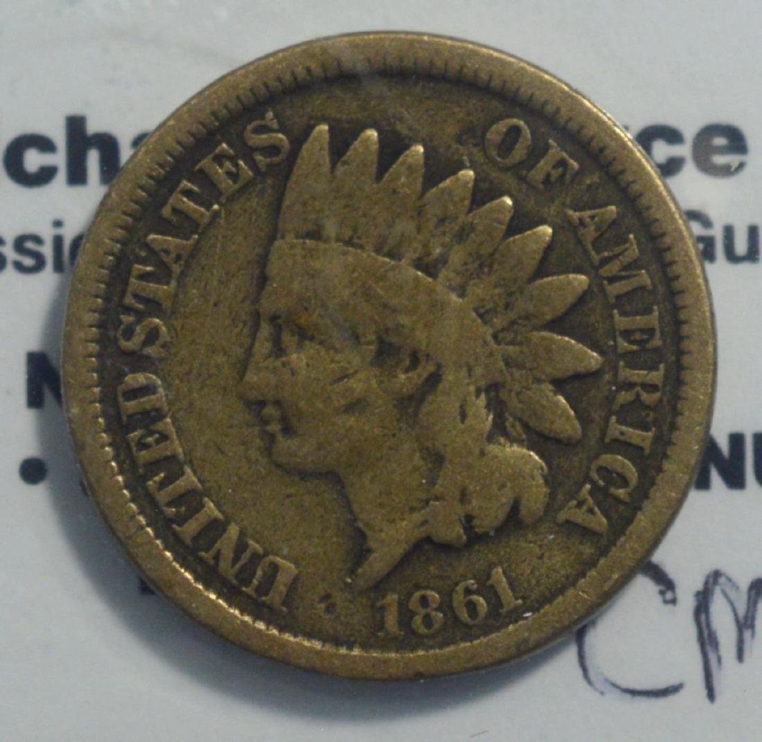 1861 Indian Cent Good+ (1 of 3)