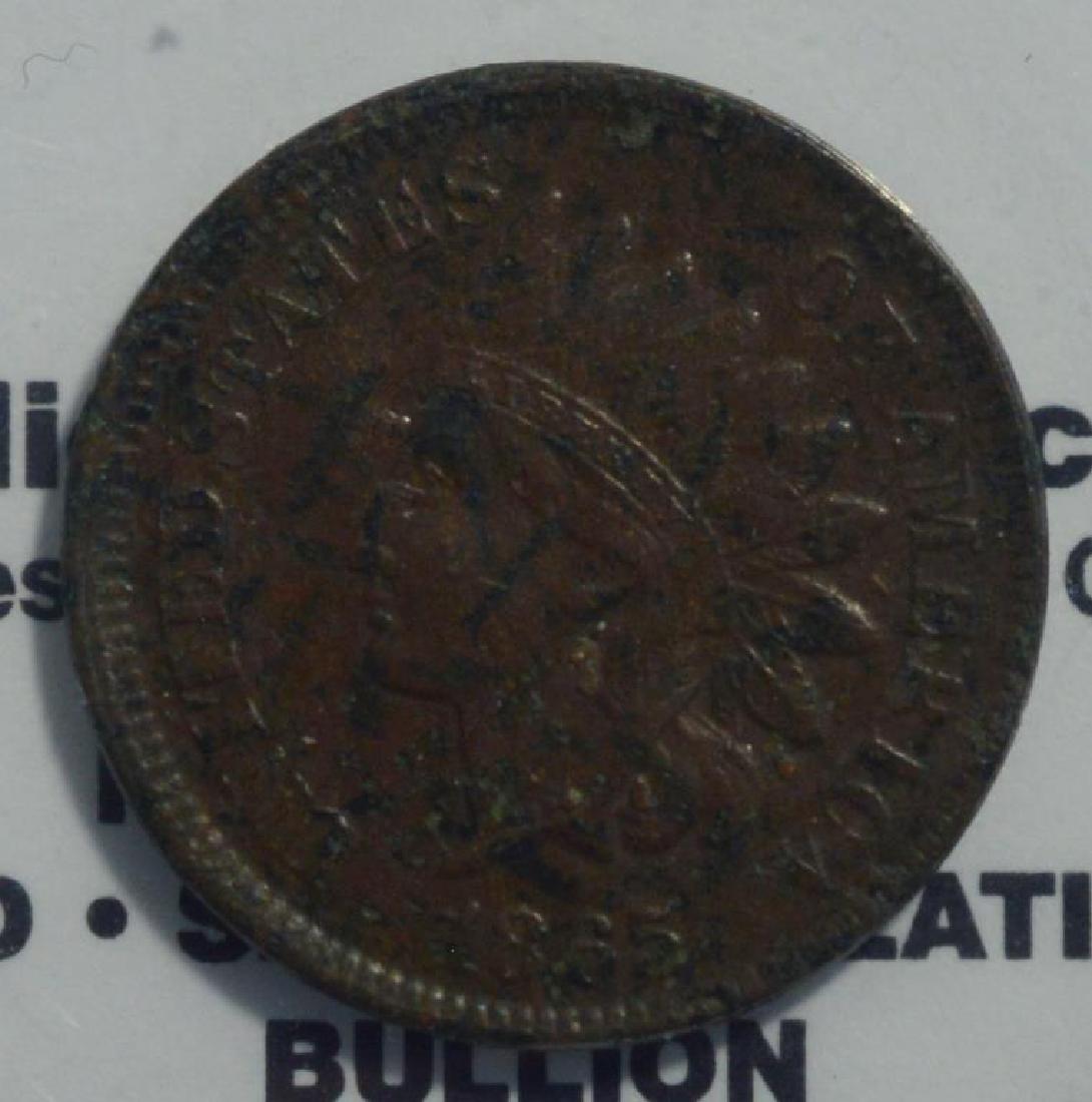 1865 Indian Cent VF Corrosion (1 of 3)