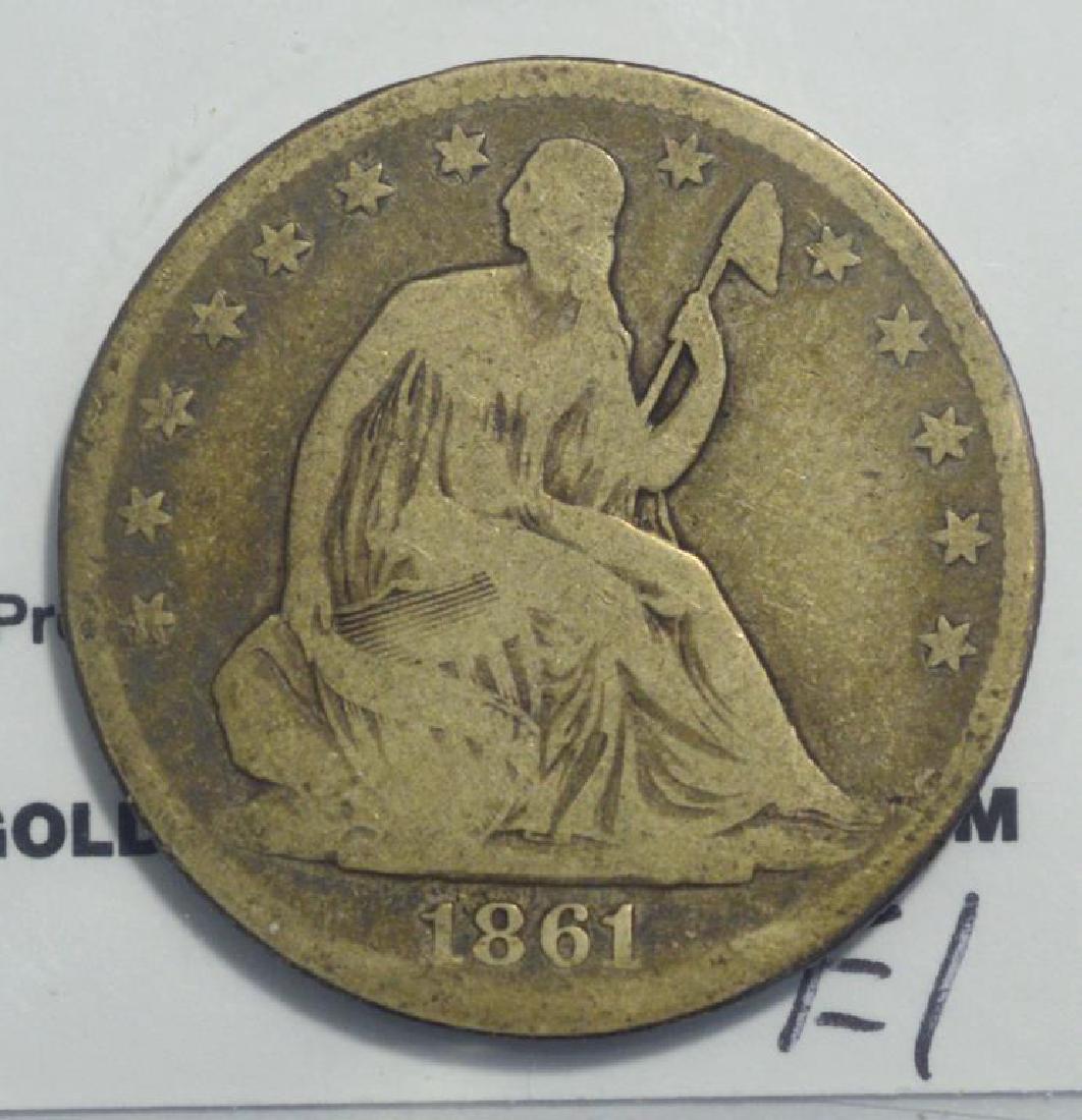 1861-O Seated Liberty Half Dollar Good (1 of 3)