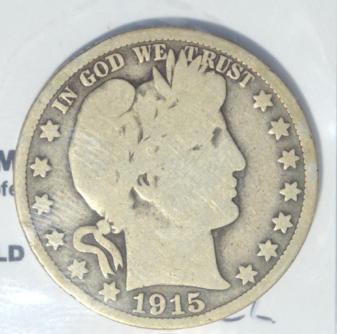 1915-S Barber Half Dollar Good (1 of 3)