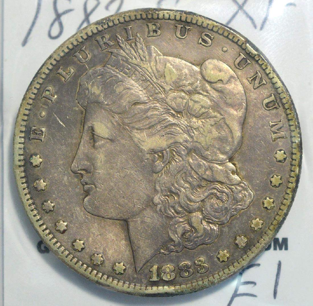1883-S Morgan Silver Dollar XF Cleaned (1 of 3)