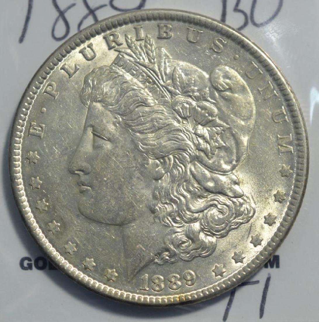 1889 Morgan Silver Dollar BU (1 of 3)