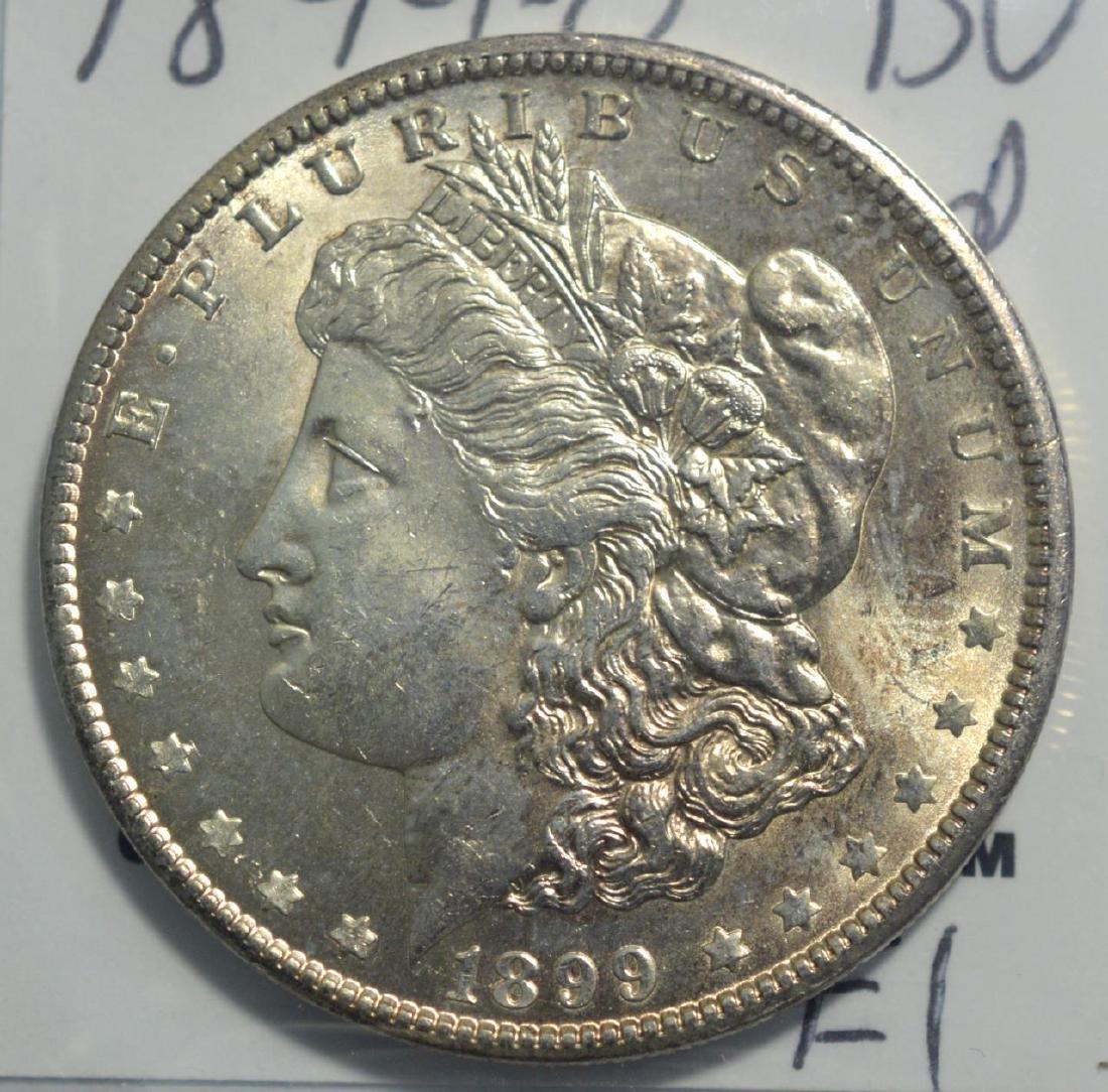 1899-O Morgan Silver Dollar BU Wiped (1 of 3)