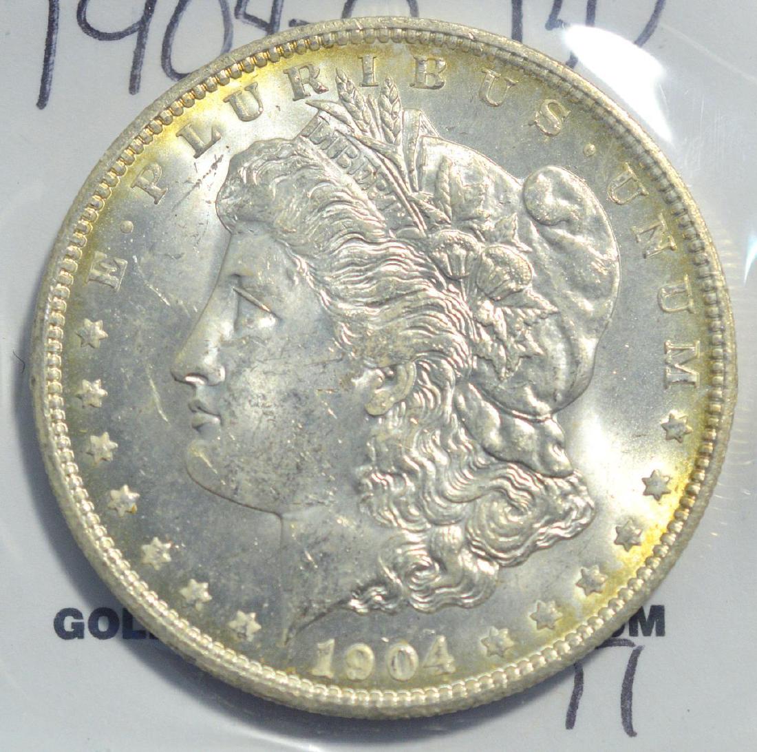 1904-O Morgan Silver Dollar BU (1 of 3)