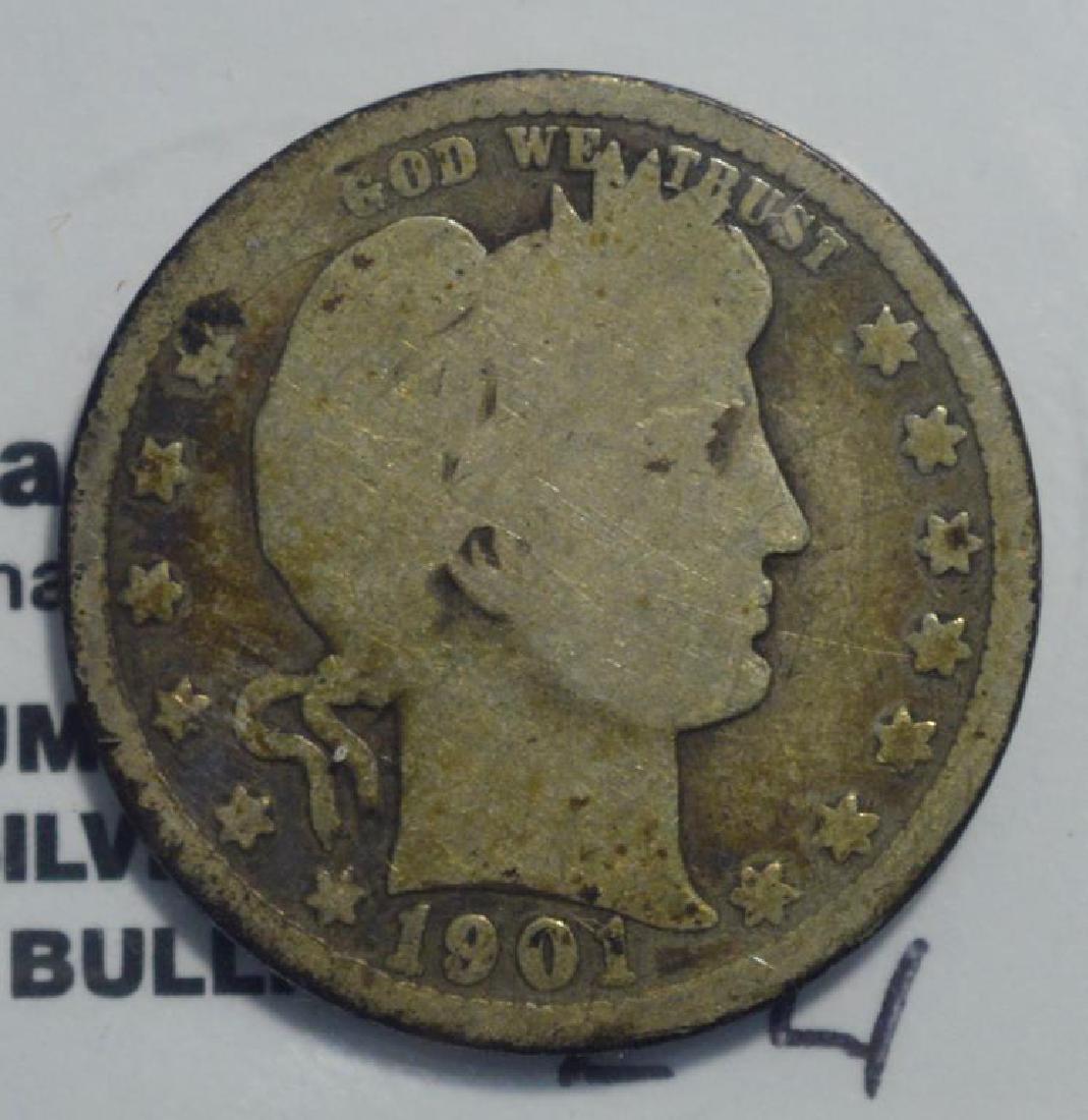 1901 Barber Quarter Good- (1 of 3)