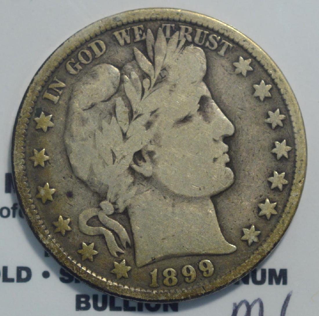 1899 Barber Half Dollar Good+ (1 of 3)